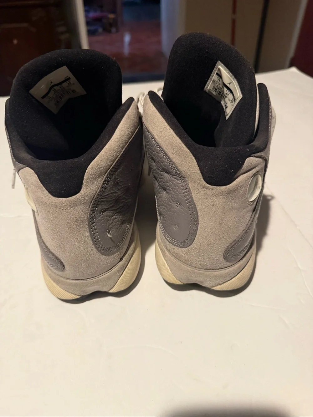 Jordan Grey White Black Retro Basketball Sneakers Jordan 13